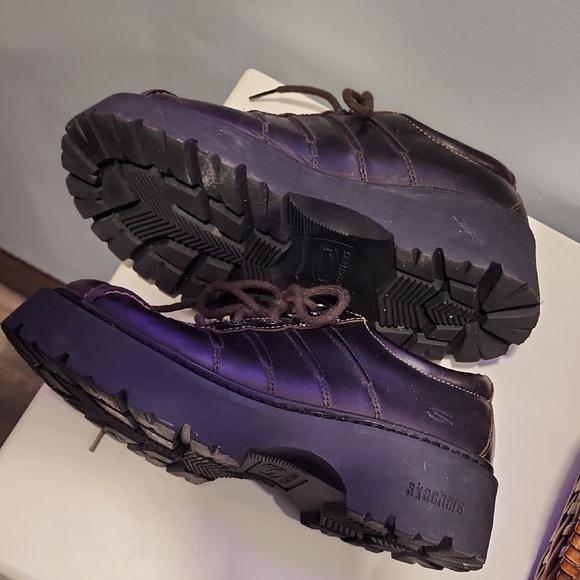 Skechers Women's Platform Shoes - Dark Brown Size 7 1/2 - Picture 4 of 10